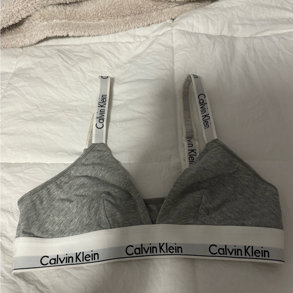 Calvin Klein Heather Gray Bralette